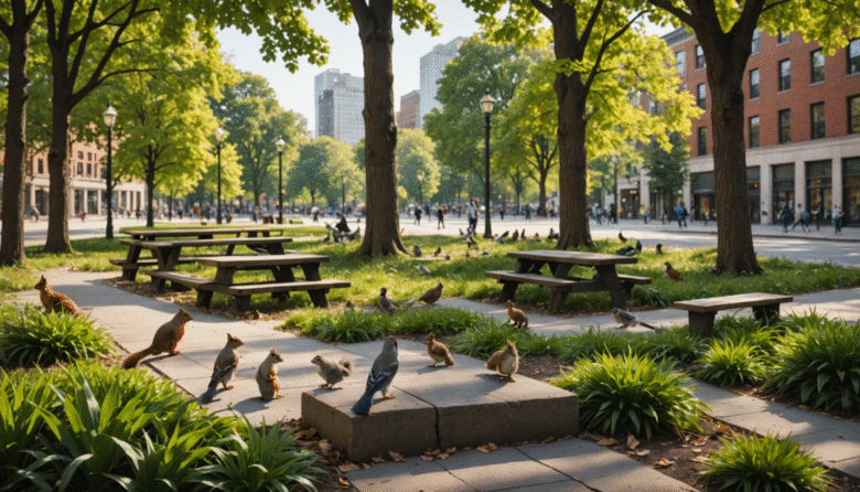 découvrez comment observer la faune urbaine dans les parcs et le long des canaux, et apprenez à apprécier la biodiversité qui s'épanouit en ville.